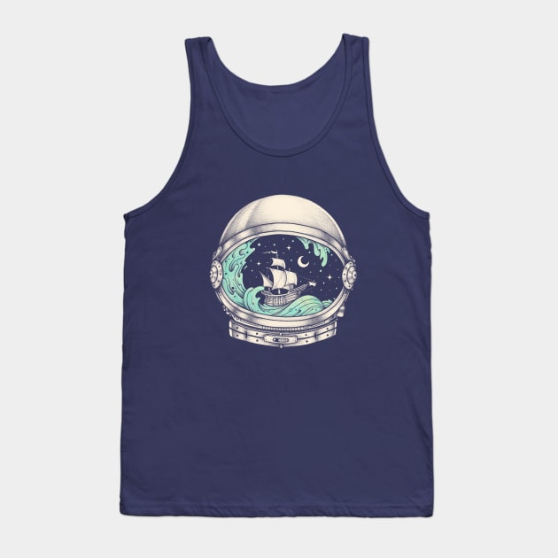 Spaceship Tank Top by enkeldika2